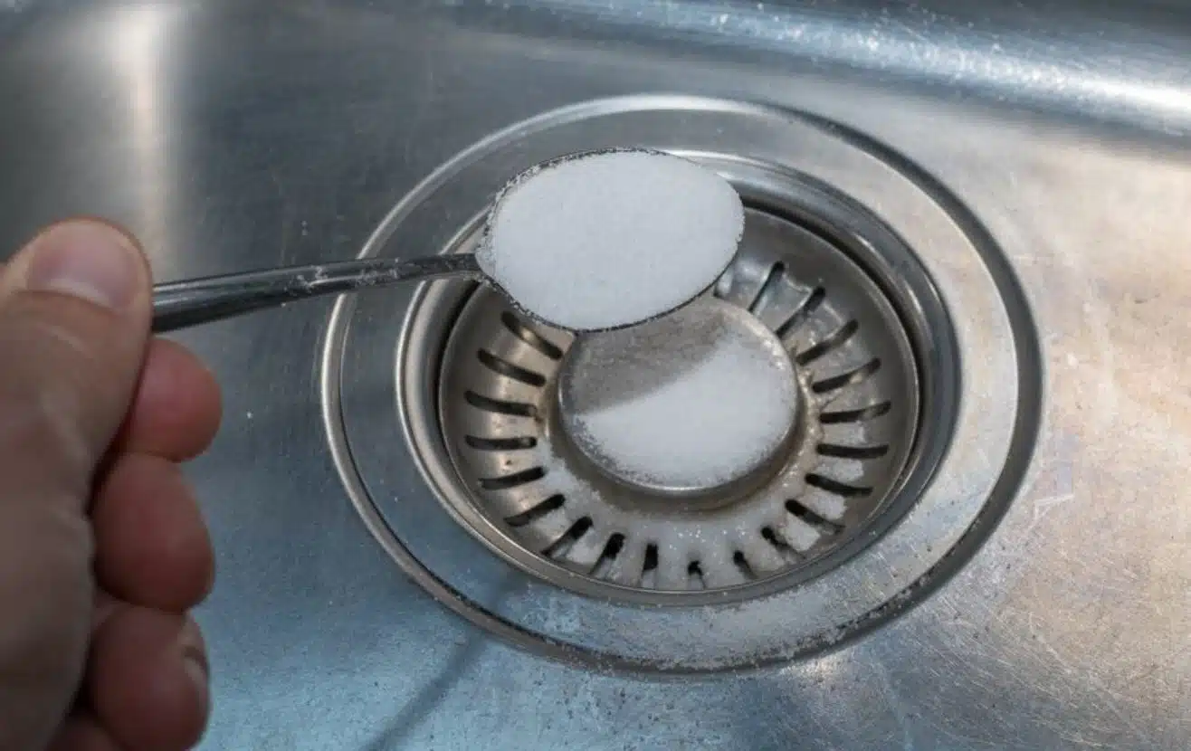 Put Salt Down the Drain to Unclog the Sink Overnight1