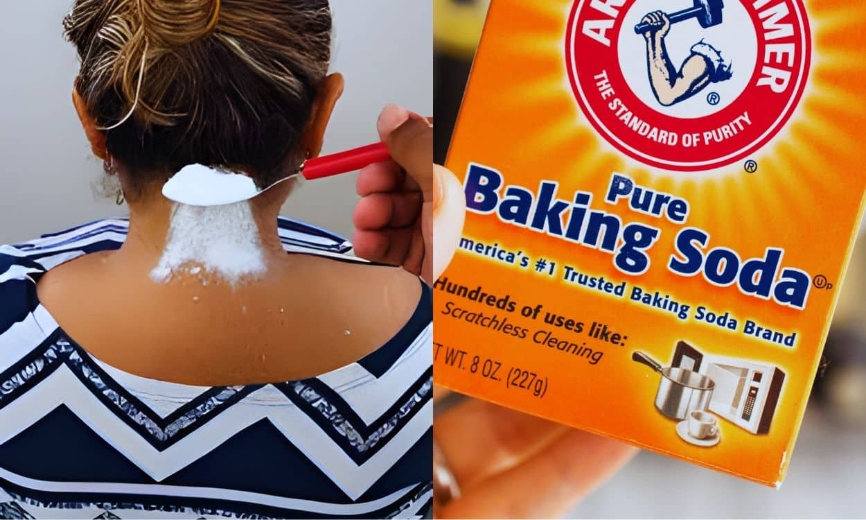 Put Some Baking Soda on the Back of Your Neck